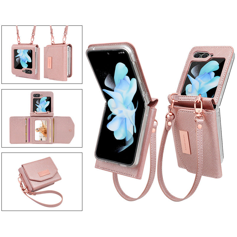 For Samsung ZFlip6/7 Folding Screen Wallet Phone Case