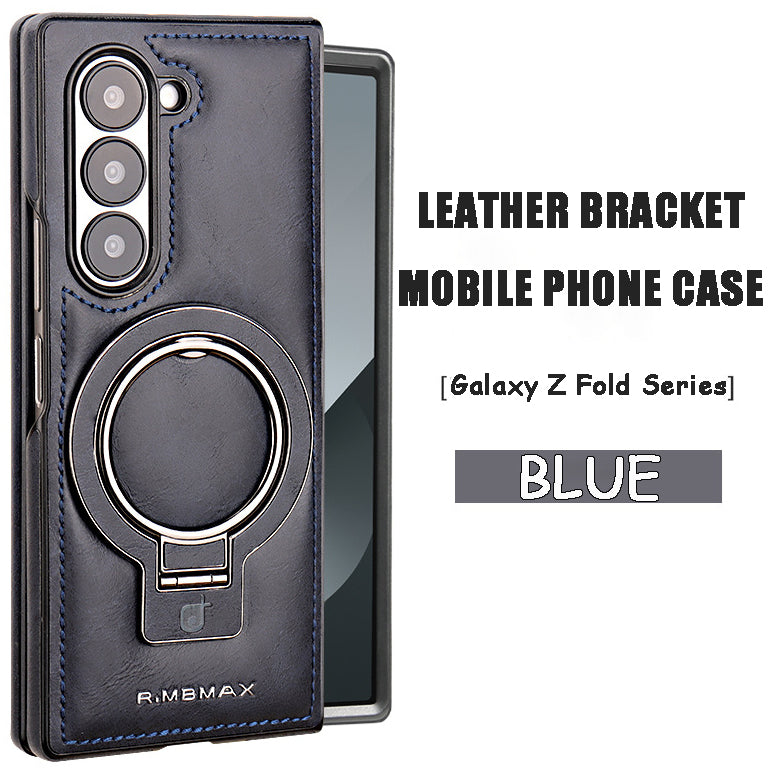 New Arrival - Handcrafted Luxury Leather Invisible Magnetic Stand Protective Shell for Samsung Z Fold6/5/4/3