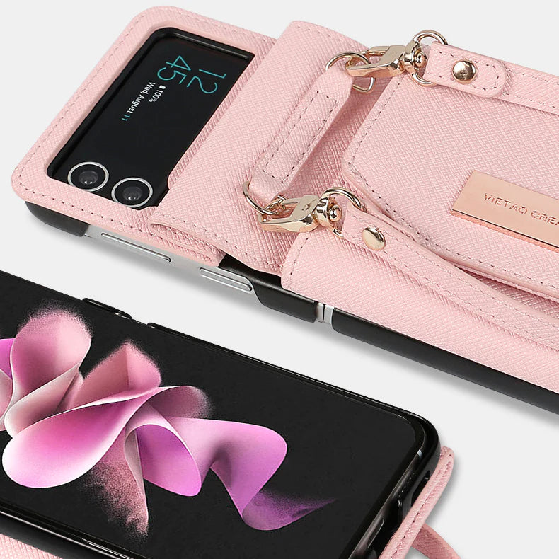 For Samsung ZFlip6/7 Folding Screen Wallet Phone Case