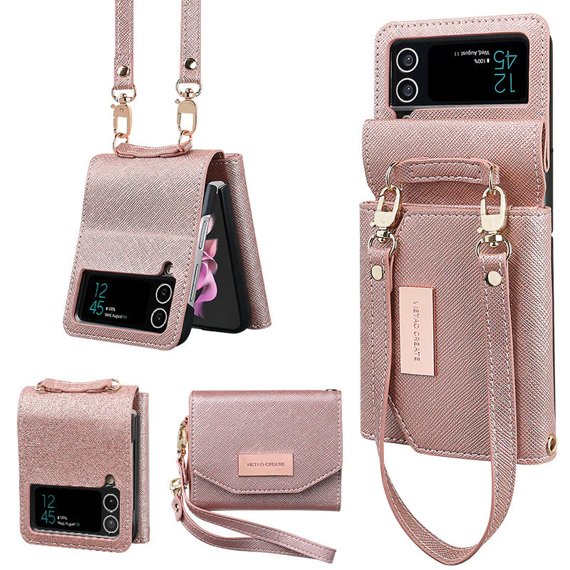 For Samsung ZFlip6/7 Folding Screen Wallet Phone Case