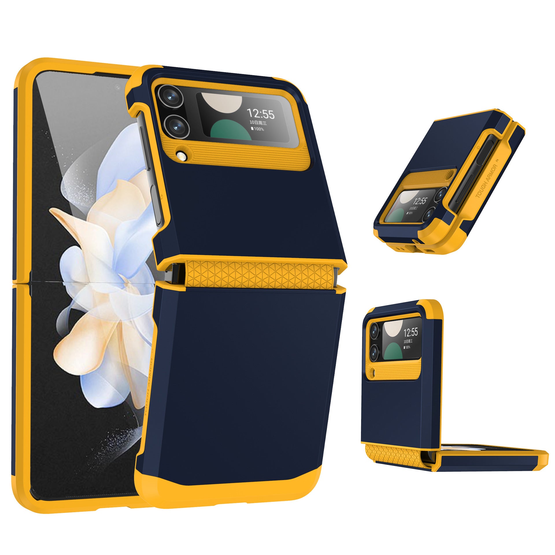 For Samsung ZFlip3/4/5/6 Mobile Phone Shell Hinge Integrated