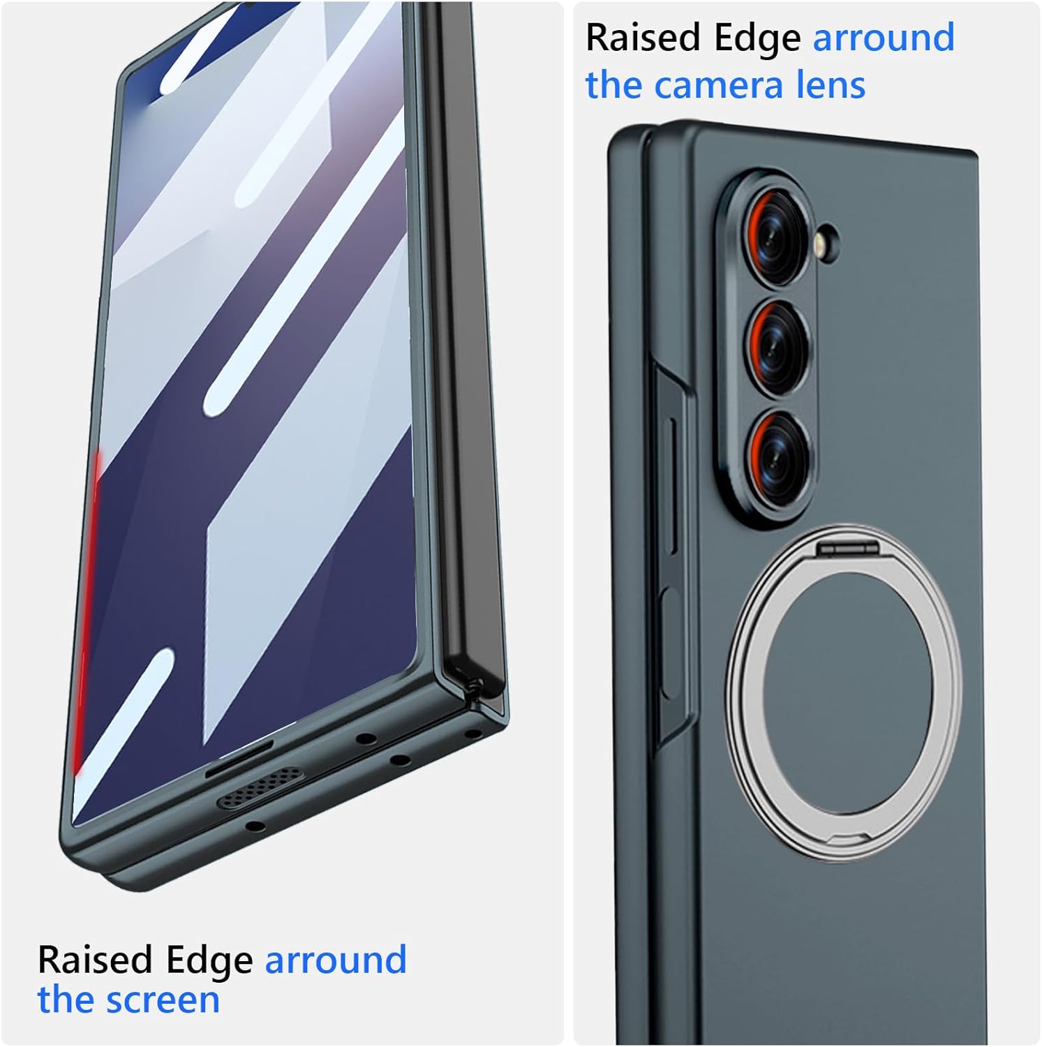 Compatible with Samsung ZFold7/6 mobile phone case 5/4 external 360 rotating bracket magnetic wireless charging ultra-thin protective cover