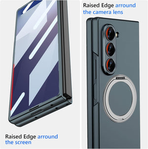 Compatible with Samsung ZFold7/6 mobile phone case 5/4 external 360 rotating bracket magnetic wireless charging ultra-thin protective cover