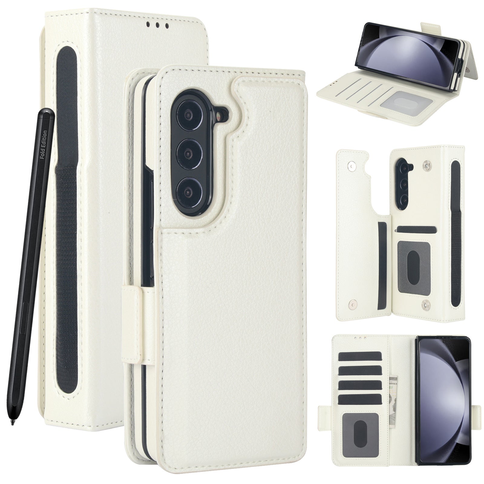 Suitable for Samsung ZFold3/4/5/6 Multifunctional Leather Case