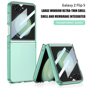 Suitable For Samsung Z Flip5 Full-Bag Film Large Window High-Transparent Back Panel Phone Case