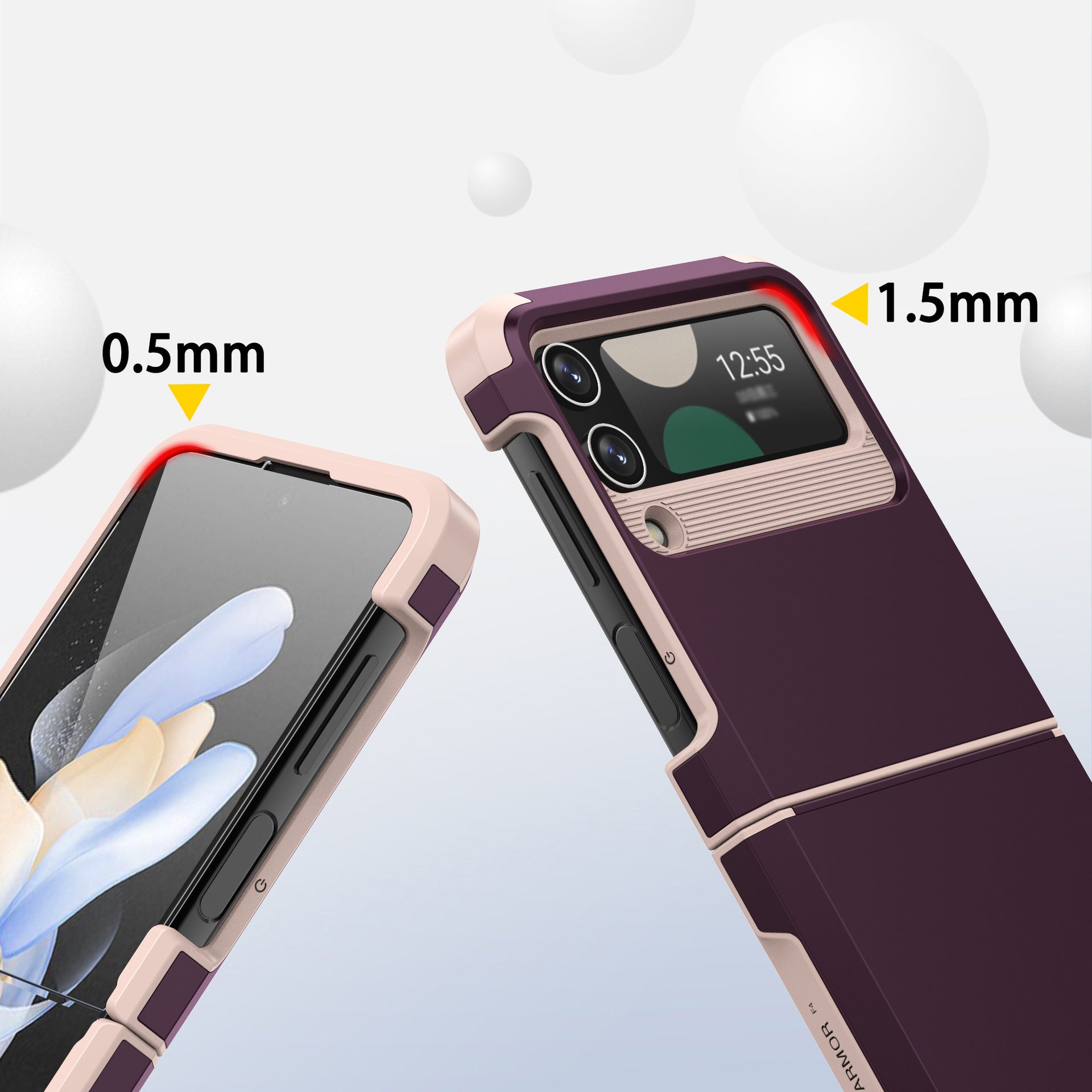For Samsung ZFlip3/4/5/6 Mobile Phone Shell Hinge Integrated