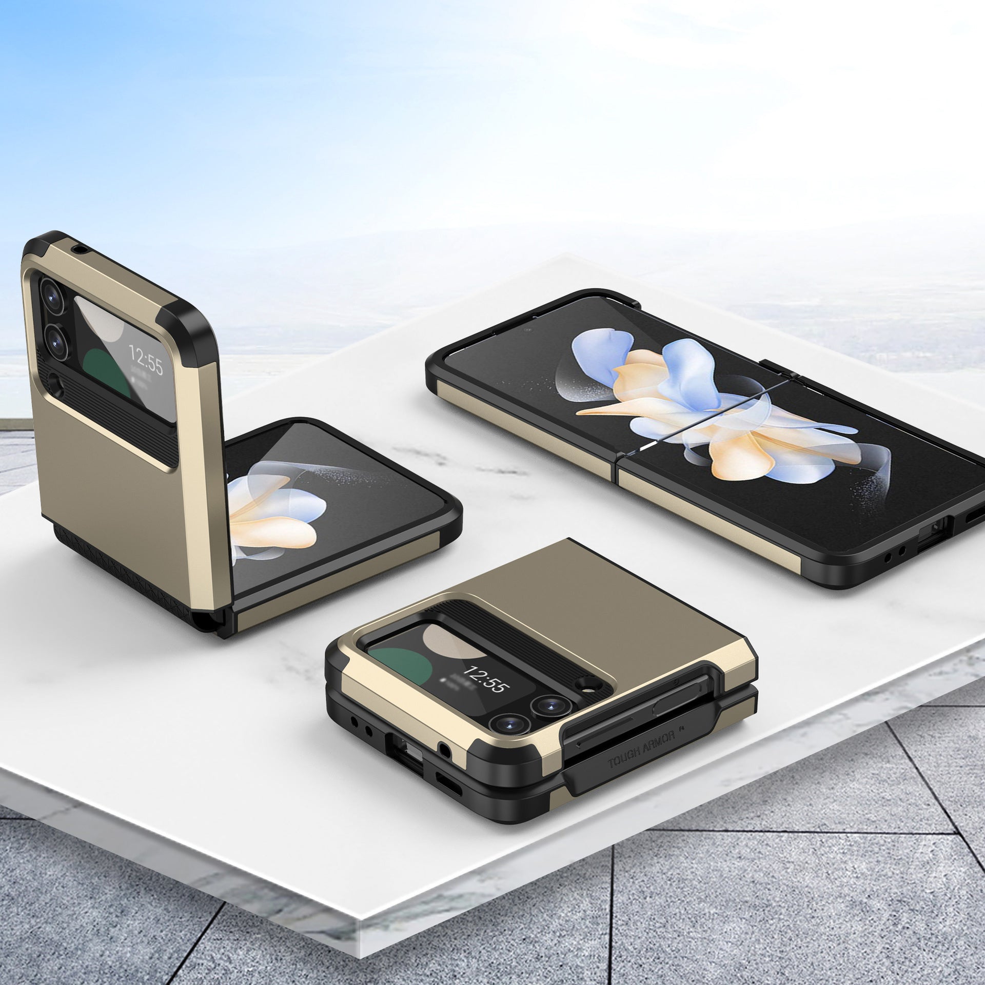 For Samsung ZFlip3/4/5/6 Mobile Phone Shell Hinge Integrated