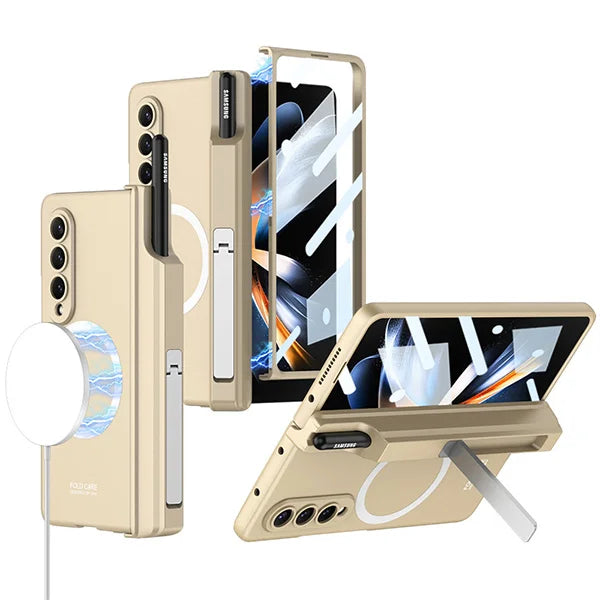 Wireless Magnetic Phantom Pen Holder Mobile Phone Case For Samsung Z Fold 5/6