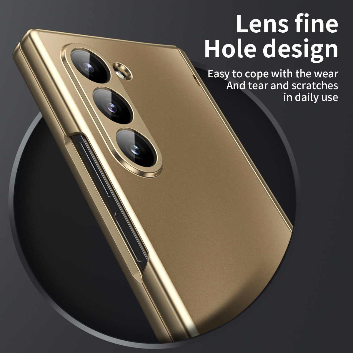 Electroplating Shockproof Phone Case With Back Screen Protector Film For Galaxy Z Fold 6/5/4/3