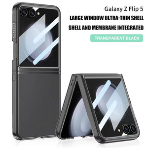 Suitable For Samsung Z Flip5 Full-Bag Film Large Window High-Transparent Back Panel Phone Case