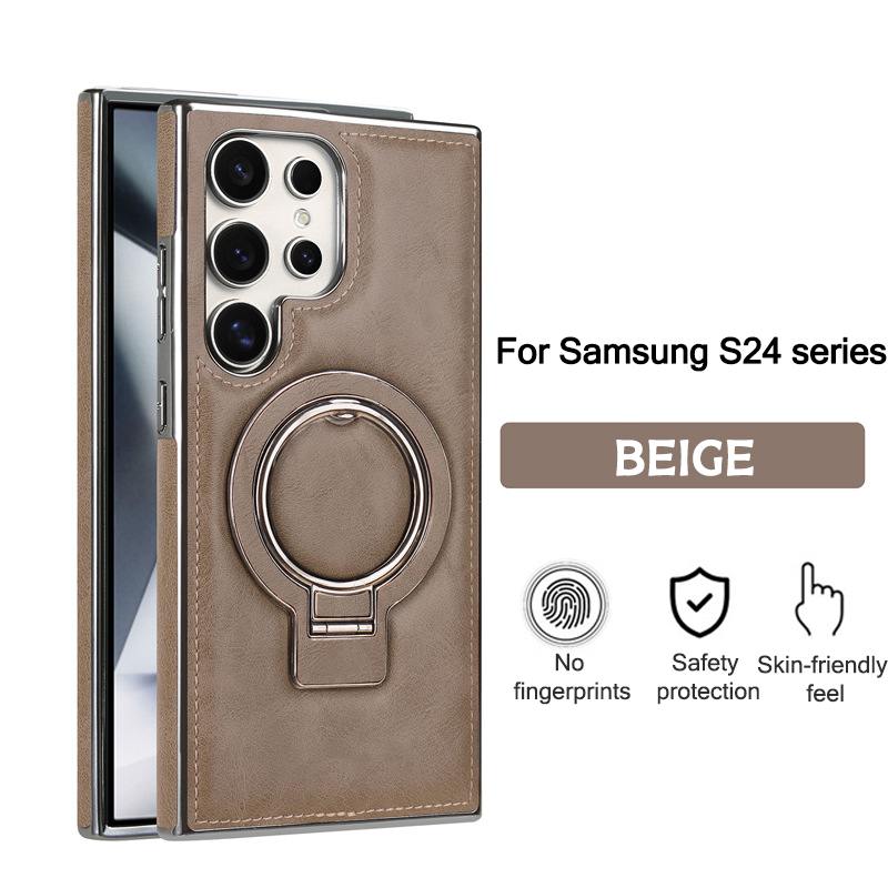 For Samsung S25 series Business Magnetic Anti-fall Bracket Protective Case