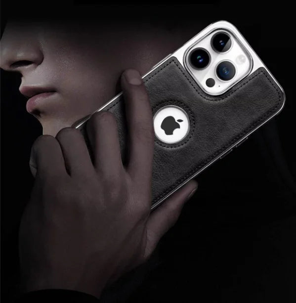 High-End Simple Business Leather Mobile Phone Case Male IPhone14 Series