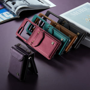 Suitable For Samsung Z Flip5/6 Foldable Screen Hanging Rope Organ Card Insert Protection Case