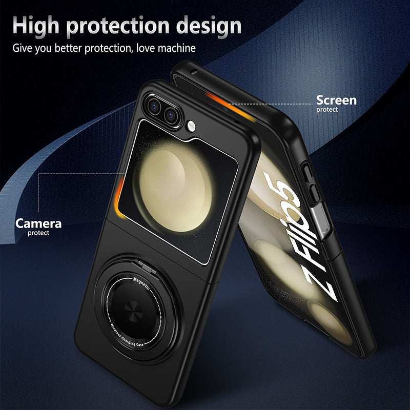 360° Rotating Folding Stand Case Samsung Z Flip5 Super Magnetic Phone Case