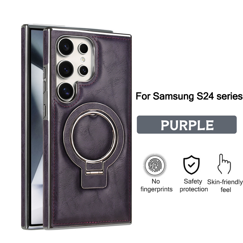 For Samsung S25 series Business Magnetic Anti-fall Bracket Protective Case