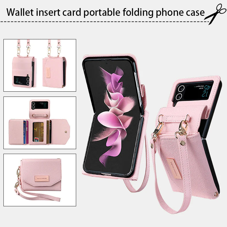 For Samsung ZFlip6/7 Folding Screen Wallet Phone Case