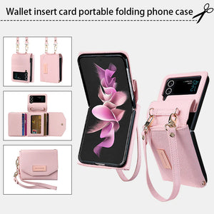 For Samsung ZFlip6/7 Folding Screen Wallet Phone Case