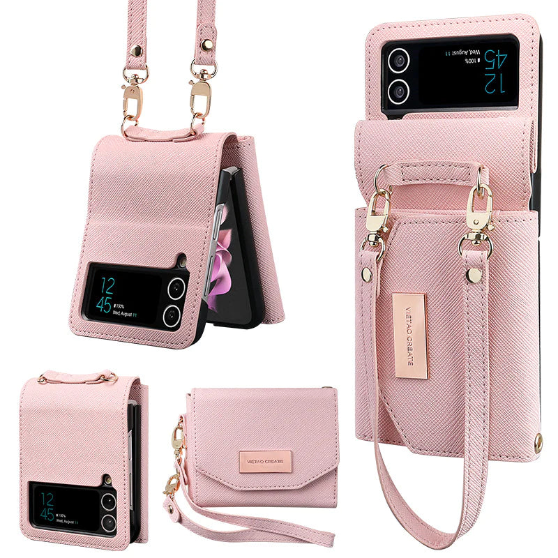 For Samsung ZFlip6/7 Folding Screen Wallet Phone Case
