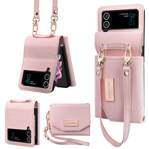 For Samsung ZFlip6/7 Folding Screen Wallet Phone Case