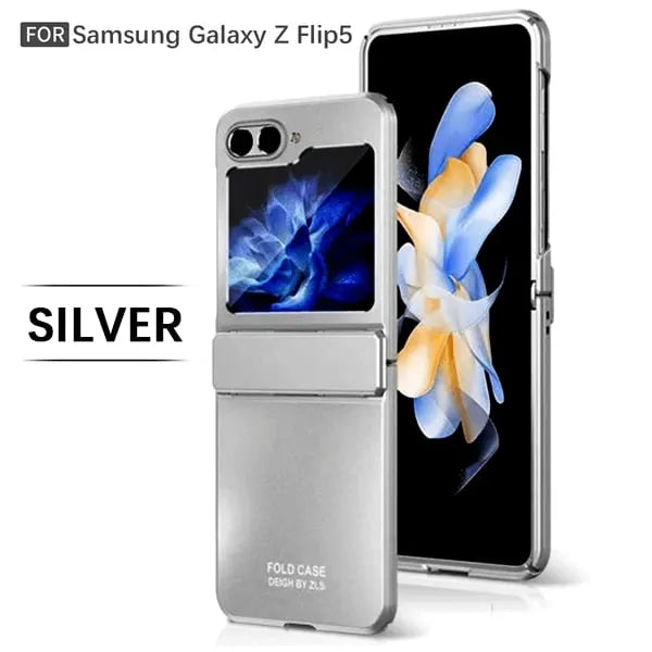 Compatible with Samsung Z Flip 3/4/5/6 Flat Hinge Folding Phone Case