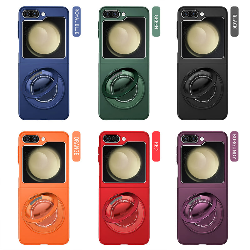 360° Rotating Folding Stand Case Samsung Z Flip5 Super Magnetic Phone Case