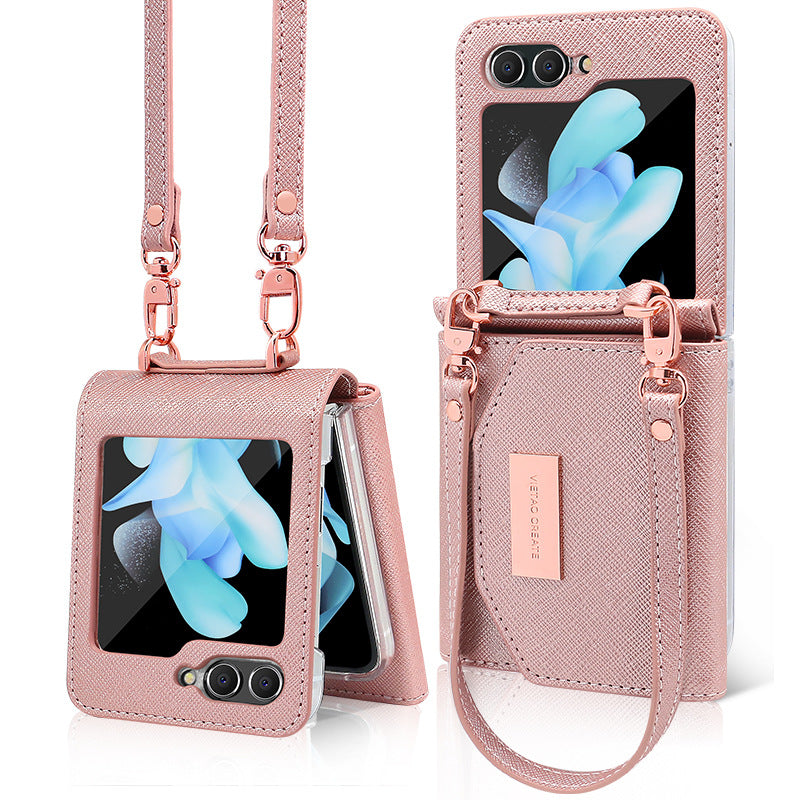 For Samsung ZFlip6/7 Folding Screen Wallet Phone Case