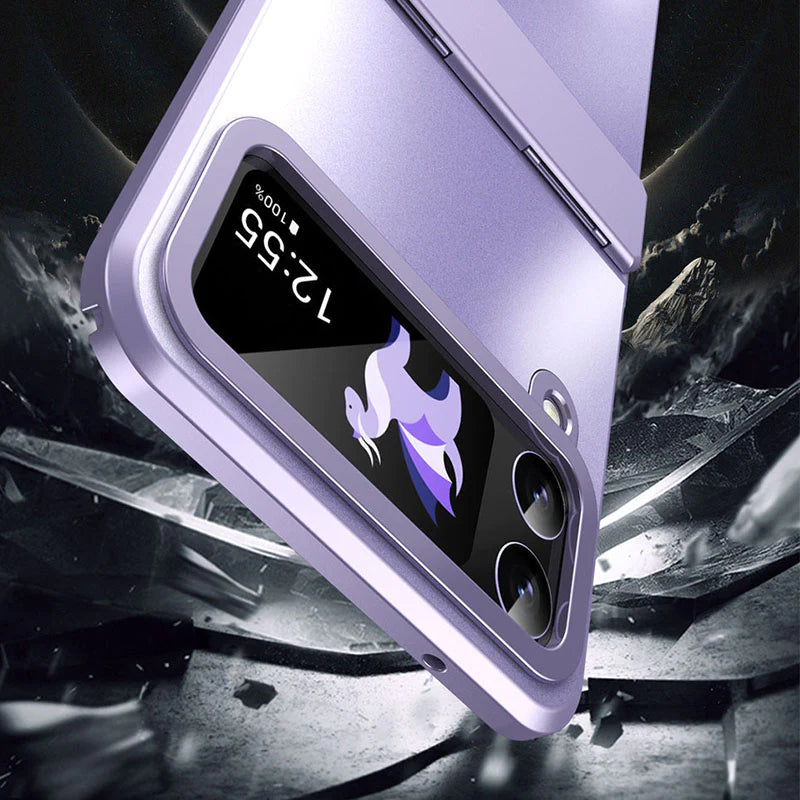 Compatible with Samsung Z Flip 3/4/5/6 Flat Hinge Folding Phone Case