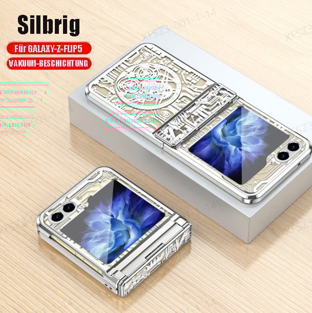 Mechanical Folding Samsung Zfip5/6 Electroplating Mobile Phone Shell Hinge Anti-Fall Protective Cover