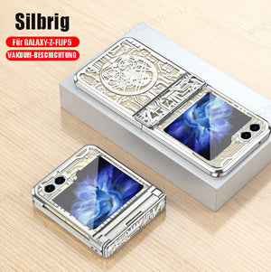 Mechanical Folding Samsung Zfip5/6 Electroplating Mobile Phone Shell Hinge Anti-Fall Protective Cover
