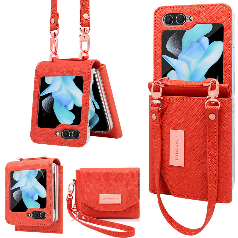 For Samsung ZFlip6/7 Folding Screen Wallet Phone Case