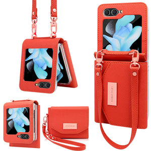 For Samsung ZFlip6/7 Folding Screen Wallet Phone Case