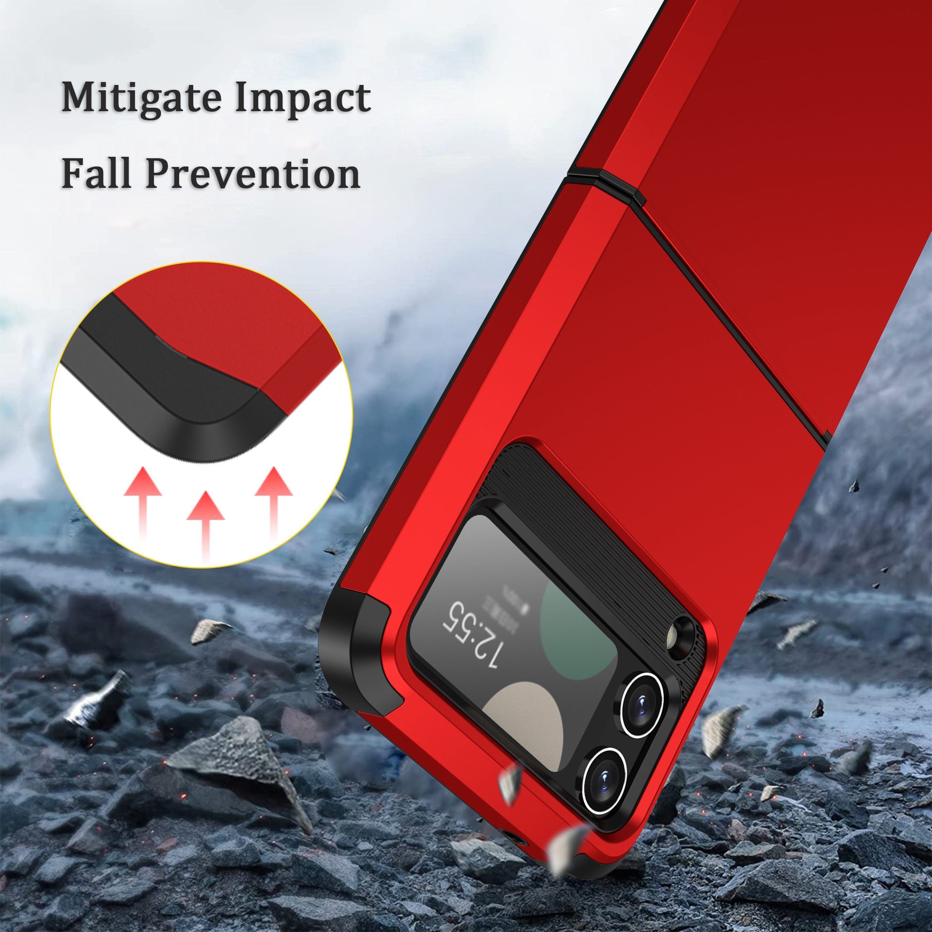 For Samsung ZFlip3/4/5/6 Mobile Phone Shell Hinge Integrated