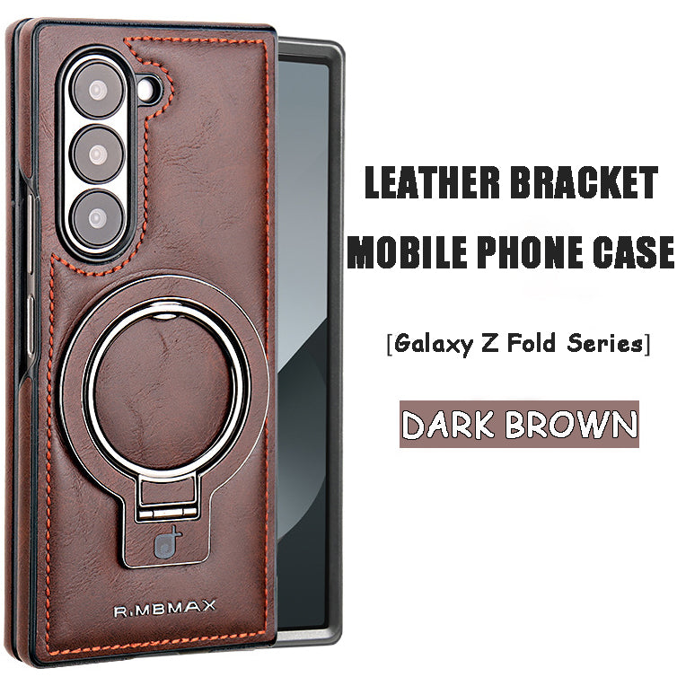 New Arrival - Handcrafted Luxury Leather Invisible Magnetic Stand Protective Shell for Samsung Z Fold6/5/4/3