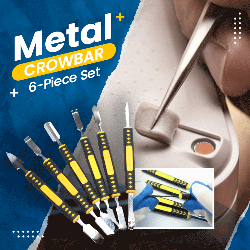 Metal Crowbar 6-Piece Set⚡Easy to carry & Strong practicability