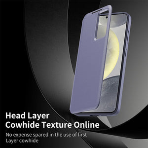 Applicable to Samsung S25Ultra Flip-free Answering Smart Sleeping Window Card Leather Case