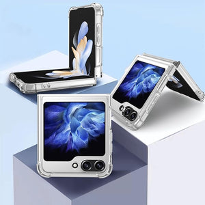 For Samsung flip5 Transparent Magnetic Phone Case