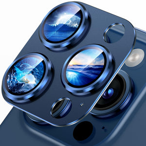 Camera lens protective film, compatible with iPhone 15 series, metal tempered glass back screen protective film