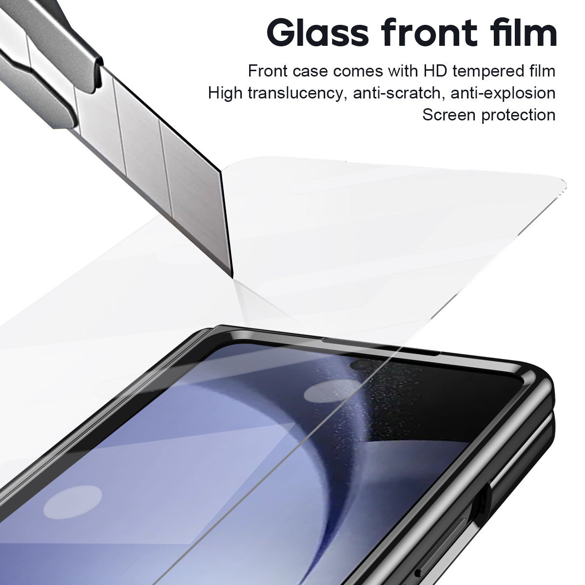 Retro Style Anyi-fall Protective Leather Phone Case For Galaxy Fold 7/6/5 With Front Protection Film And Stylus