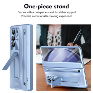 Suitable for Samsung Galaxy Z Fold4/5/6 Shell and Film Integrated Holder With Stylus Phone Case