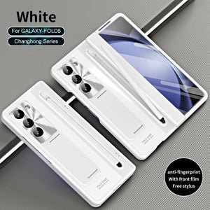 Suitable for Samsung Galaxy Z Fold4/5/6 Shell and Film Integrated Holder With Stylus Phone Case