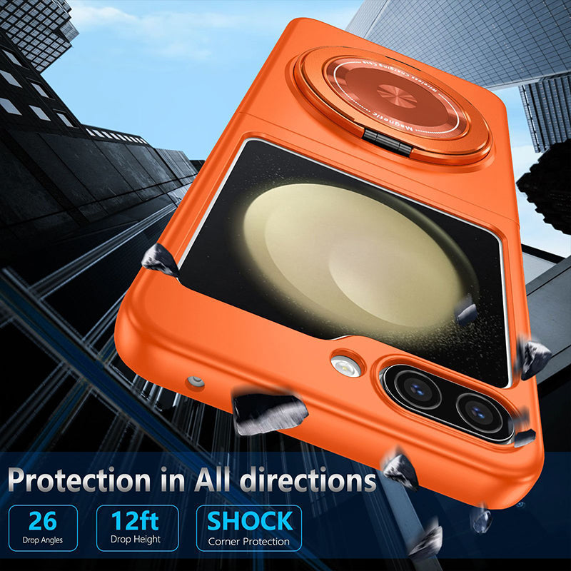360° Rotating Folding Stand Case Samsung Z Flip5 Super Magnetic Phone Case