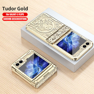 Mechanical Folding Samsung Zfip5/6 Electroplating Mobile Phone Shell Hinge Anti-Fall Protective Cover