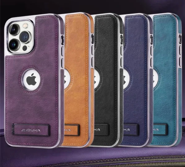 High-End Simple Business Leather Mobile Phone Case Male IPhone14 Series