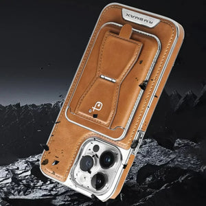 Invisible Folding Stand Magnetic Card Bag Phone Case for iPhone 15/14/13 Series