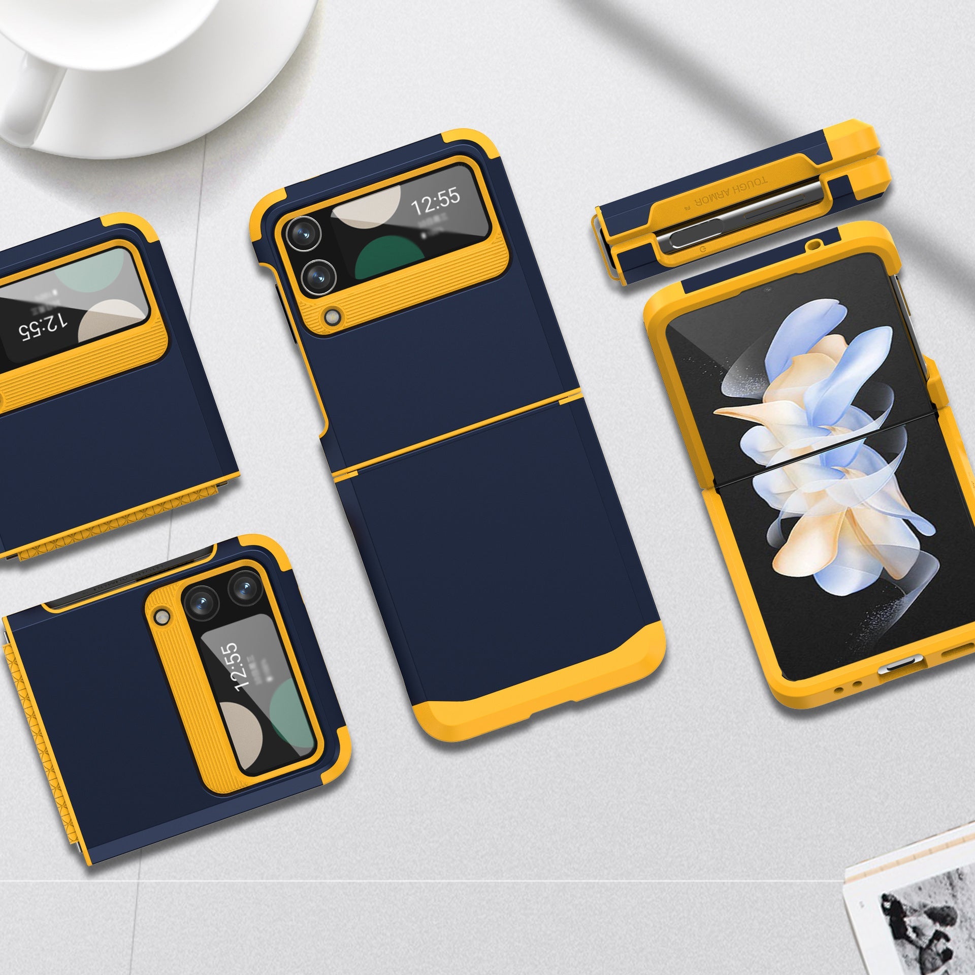 For Samsung ZFlip3/4/5/6 Mobile Phone Shell Hinge Integrated