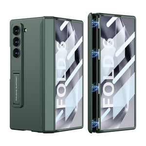 Magnetic Hinge Hidden Bracket All-included Case With Back Screen Protector For Galaxy Z Fold 6/5/4/3