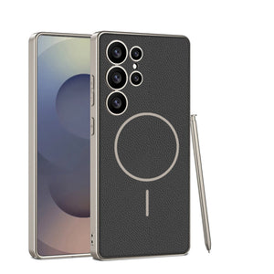 Magnetic Shockproof Phone Case Support Wireless Charge For Galaxy S25 Ultra