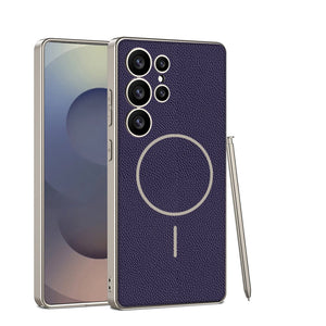 Magnetic Shockproof Phone Case Support Wireless Charge For Galaxy S25 Ultra