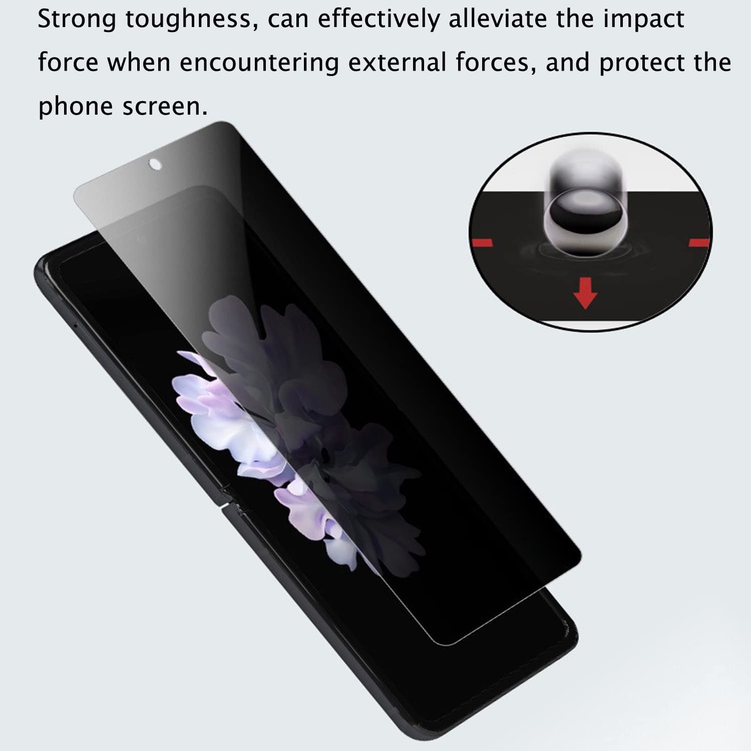 Foldable Privacy Screen Hydrogel Protective Film, Suitable For Samsung Z Fold 5
