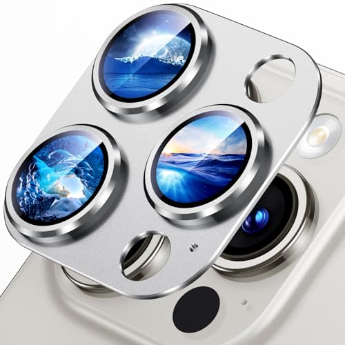 Camera lens protective film, compatible with iPhone 15 series, metal tempered glass back screen protective film